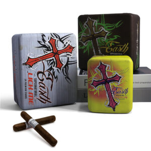 Luxury printed metal vintage cigarette tin box