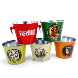 galvanized tin ice bucket