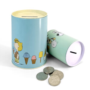 OEM piggy bank tin can