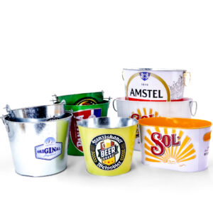 Galvanized tin buckets large