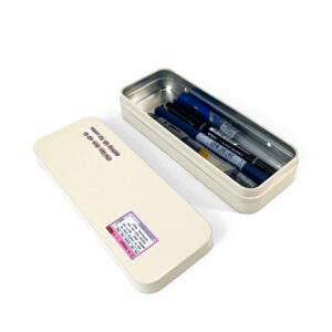 Durable Rectangular metal pencil case tin