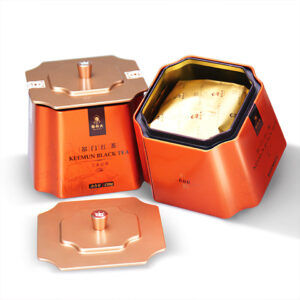 Elegant unique food package tin box with lid