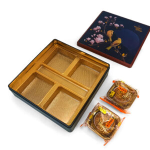 Luxury Square Metal Tin container for Mooncakes