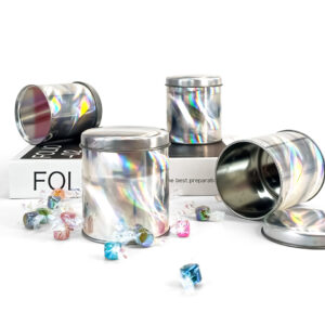 Laser food package tin can round